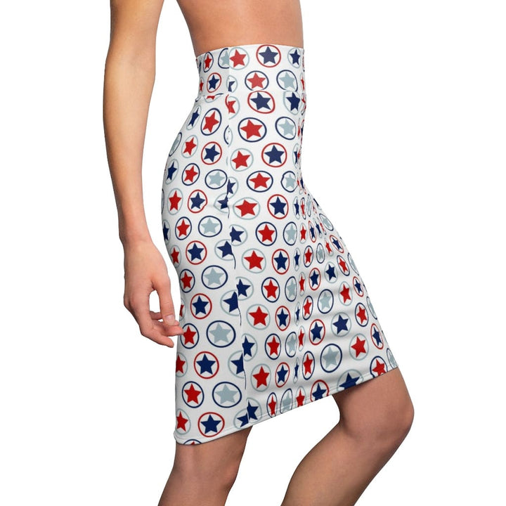Womens Skirt - Stars and Stripes Pencil Skirt - 94158-2