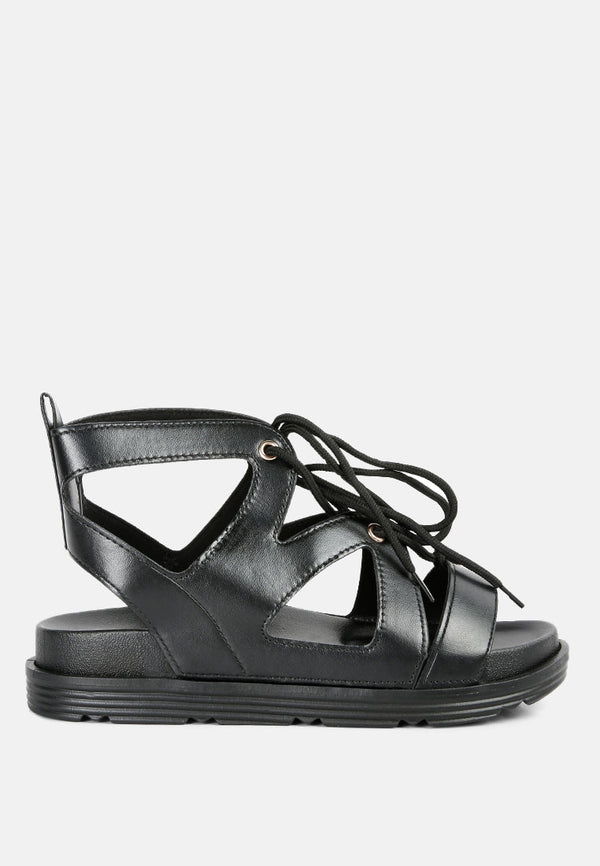 Voopret Tie-Up Flat Sandals-5
