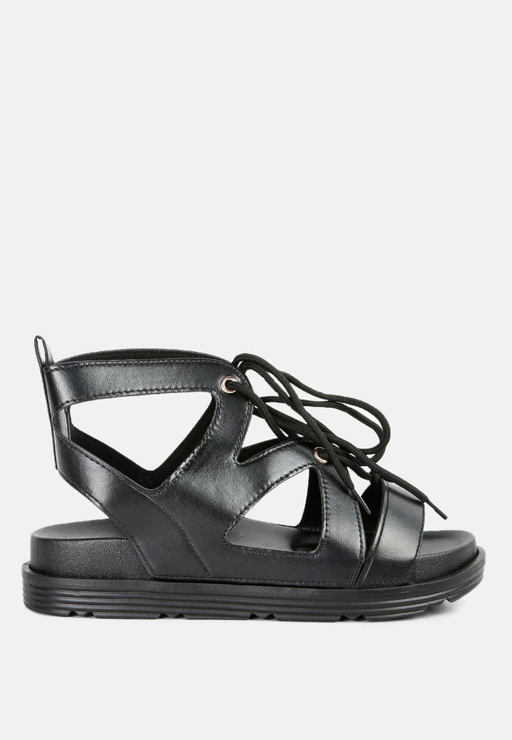 Voopret Tie-Up Flat Sandals-5