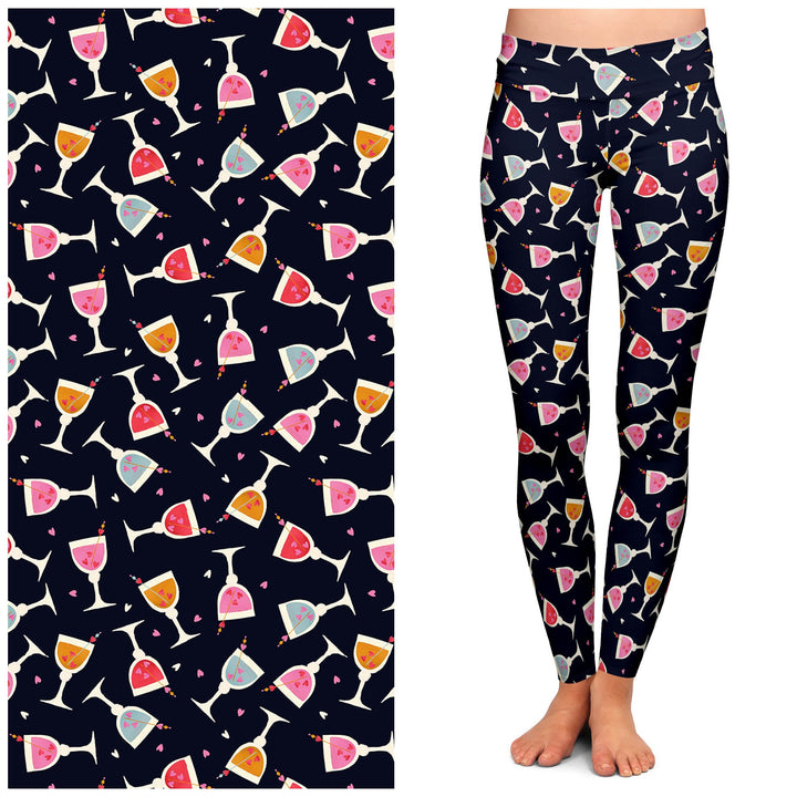 "Sweetheart Swirl" Buttery Soft Leggings by Lipstick & Chrome-0