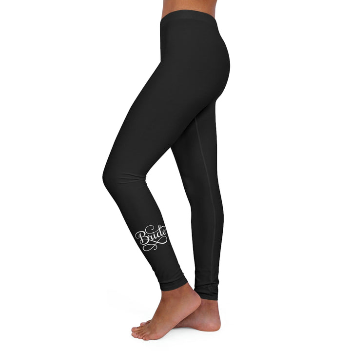 Womens Black Fitness Leggings - Bride Accessories - Wedding-3