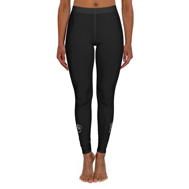 Womens Black Fitness Leggings - Bride Accessories - Wedding-1