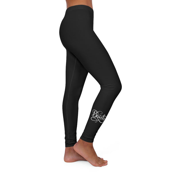 Womens Black Fitness Leggings - Bride Accessories - Wedding-0