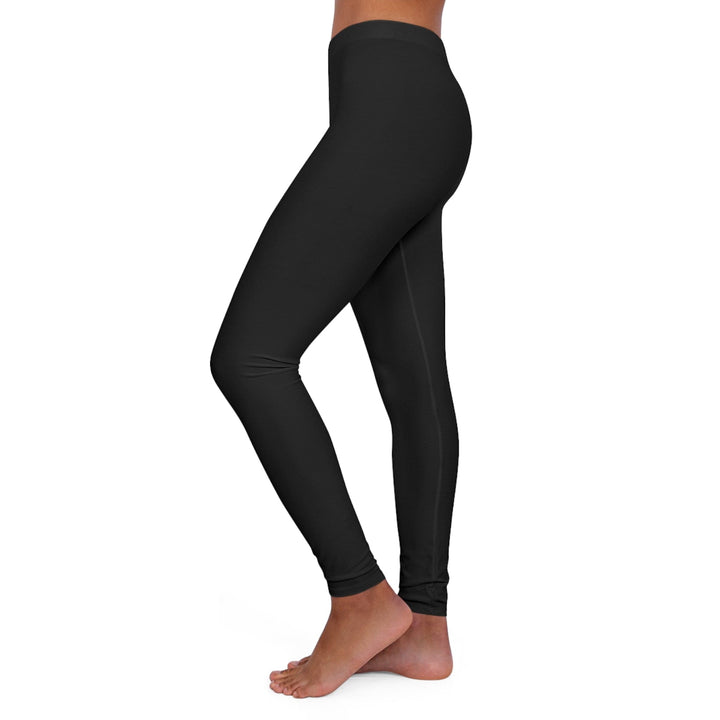 Womens Black Fitness Leggings - Say it Soul - Walking Testimony T-shirt - Christian - Religious - Faith-based - Inspirational Clothing-3