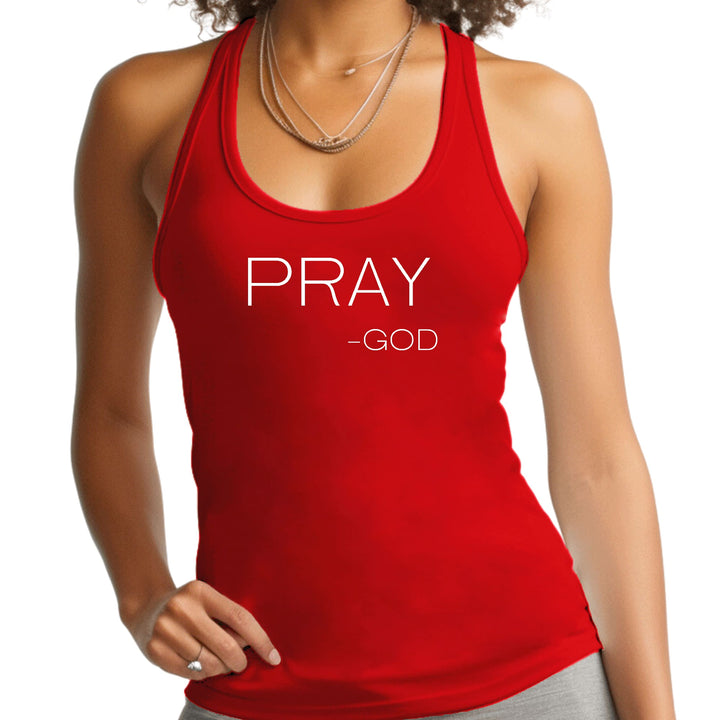 Womens Fitness Tank Top Graphic T-shirt Say it Soul - Pray -god-1