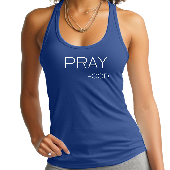 Womens Fitness Tank Top Graphic T-shirt Say it Soul - Pray -god-3