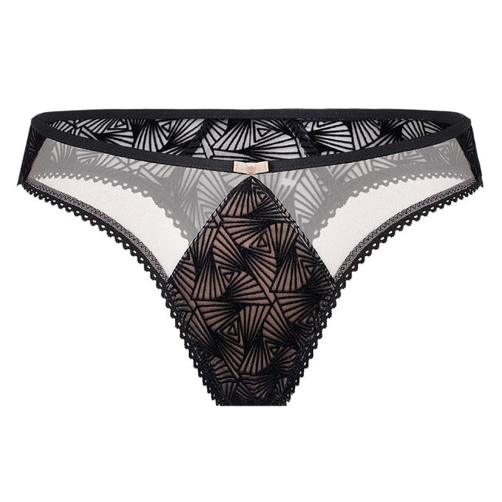 Sheer Velvet Thong Panty Zoe-1